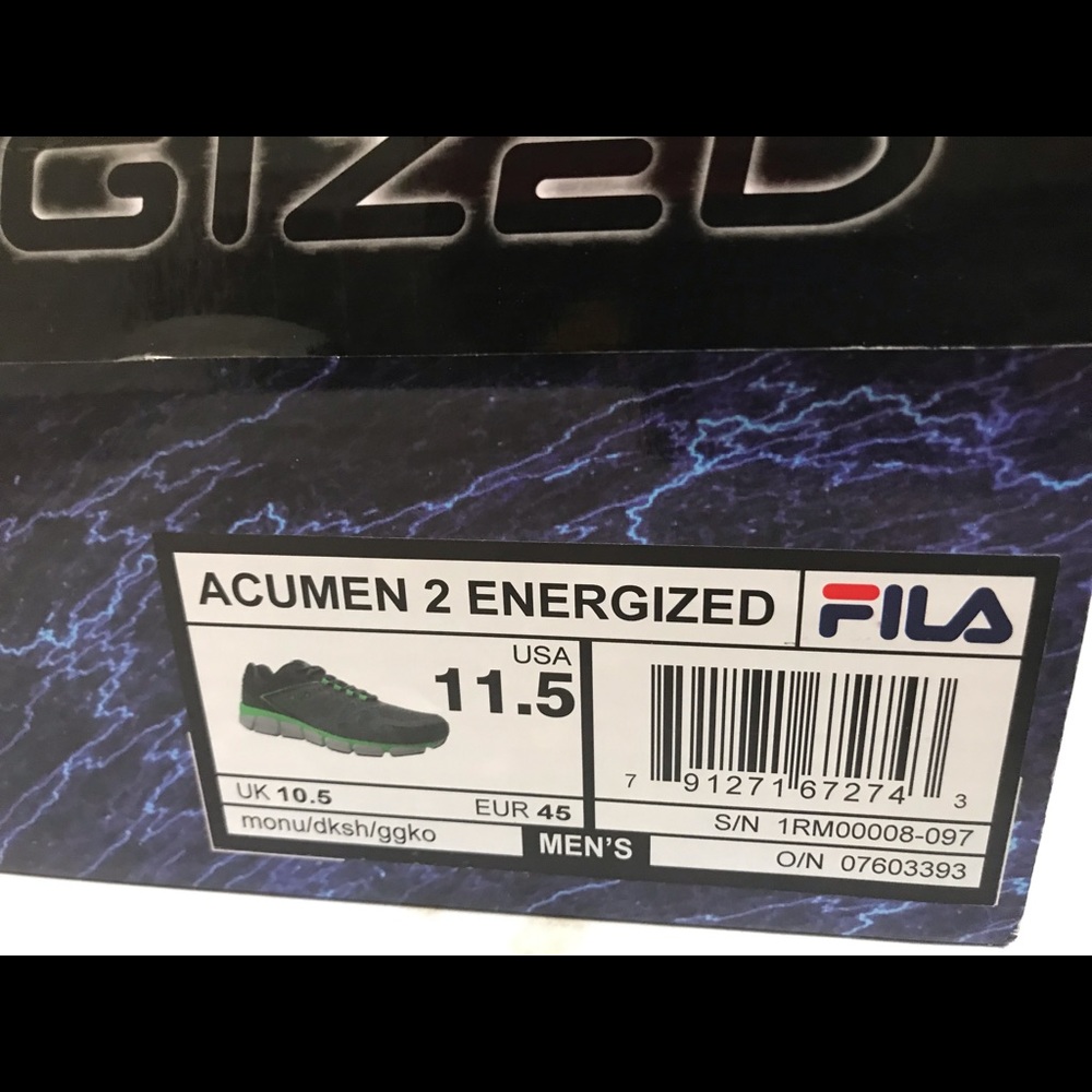 Fila running shoes size 11.5